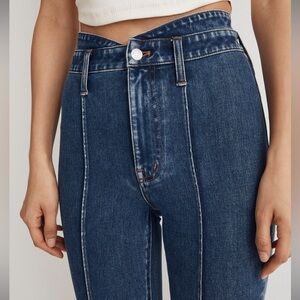 Madewell Skinny Flare Jeans in Wainscot Wash: Pintuck Edition NWT